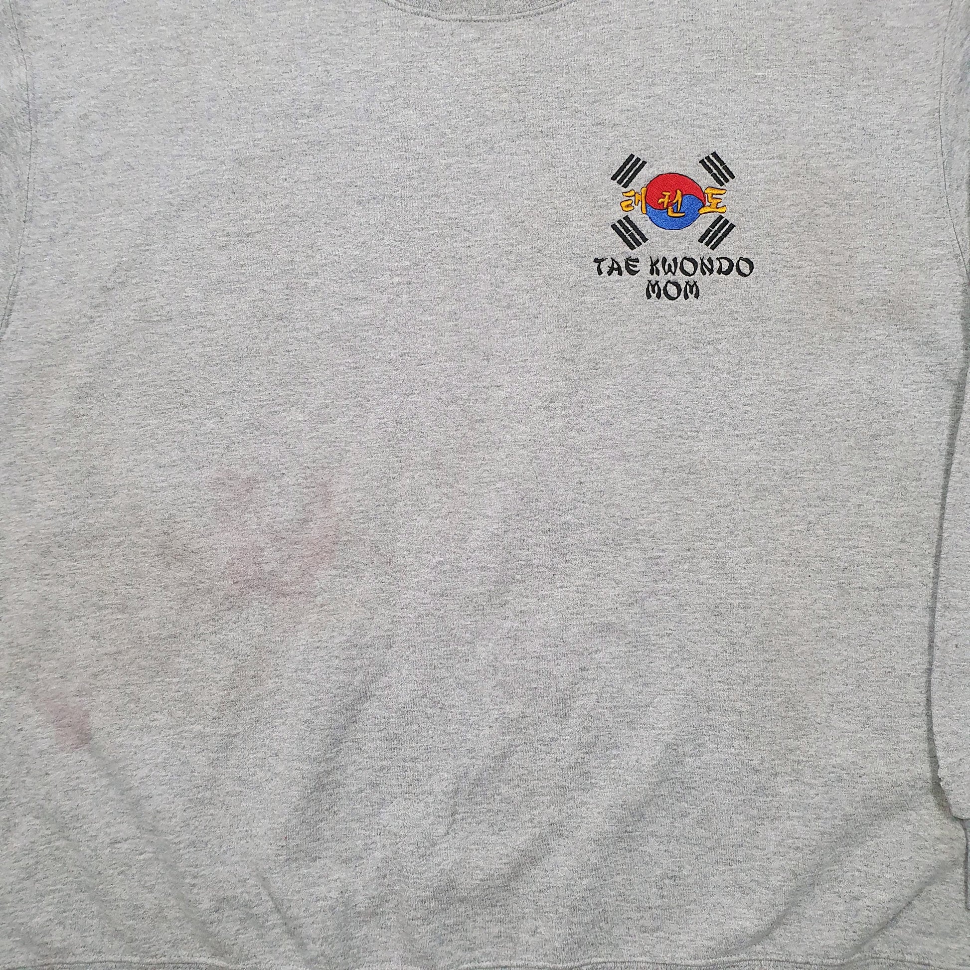 Mens Grey Champion Tae kwondo Mom Eco Crewneck Jumper