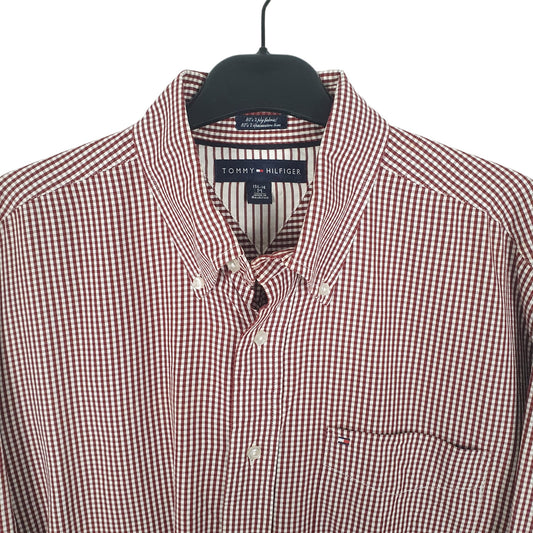 Tommy Hilfiger Long Sleeve Regular Fit Check Shirt White