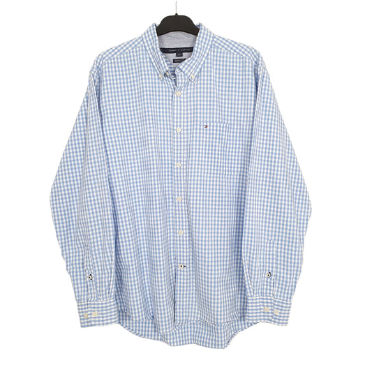 Tommy Hilfiger Long Sleeve Regular Fit Check Shirt Blue