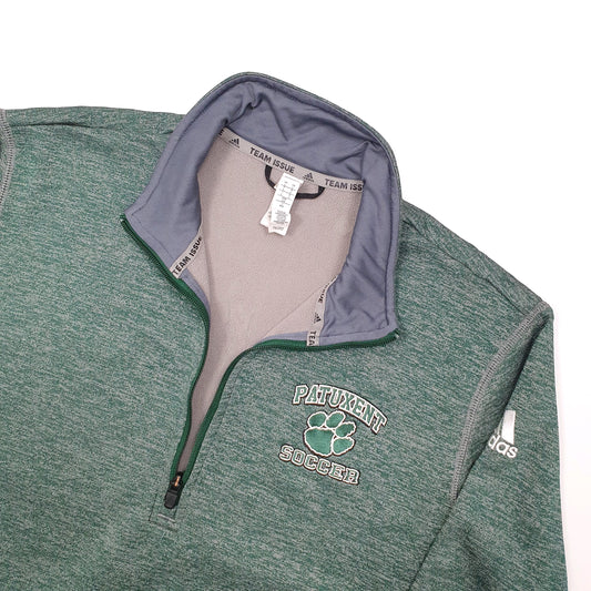 Adidas Team Issue Soccer Quarter Zip L Green