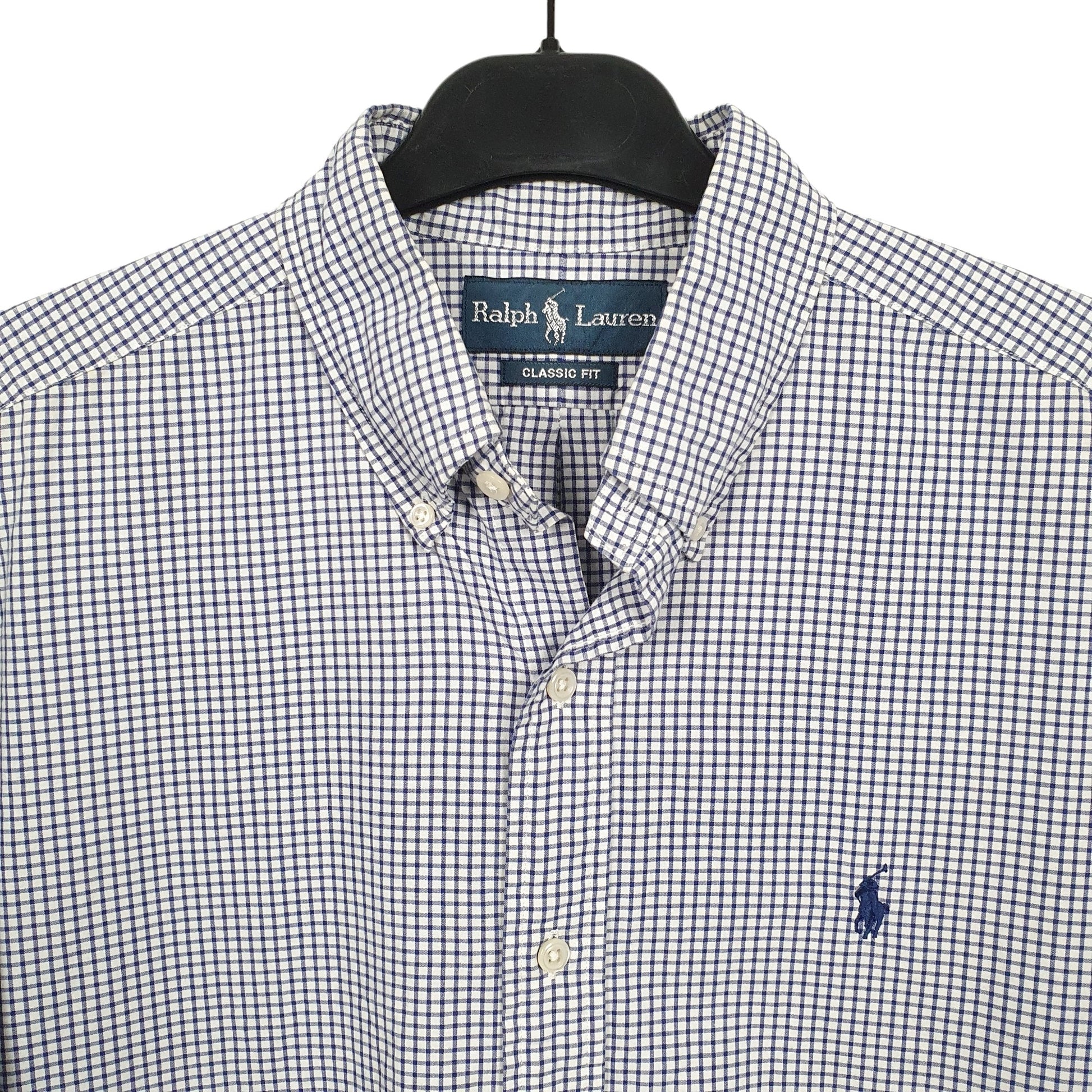 Ralph Lauren Long Sleeve Regular Fit Check Shirt Blue