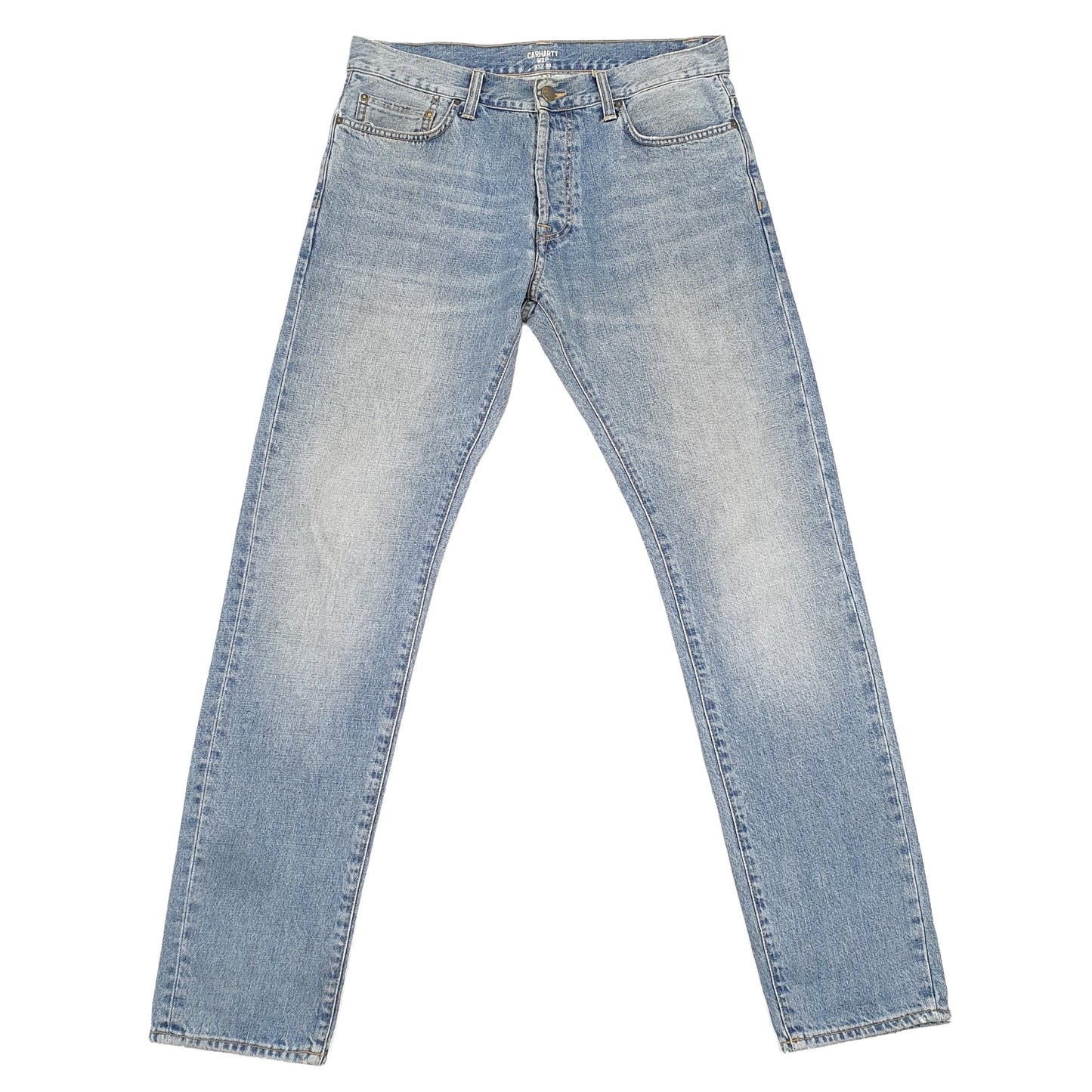 Carhartt Casual Regular Fit Tapered WIP Jeans W33 L32 Blue