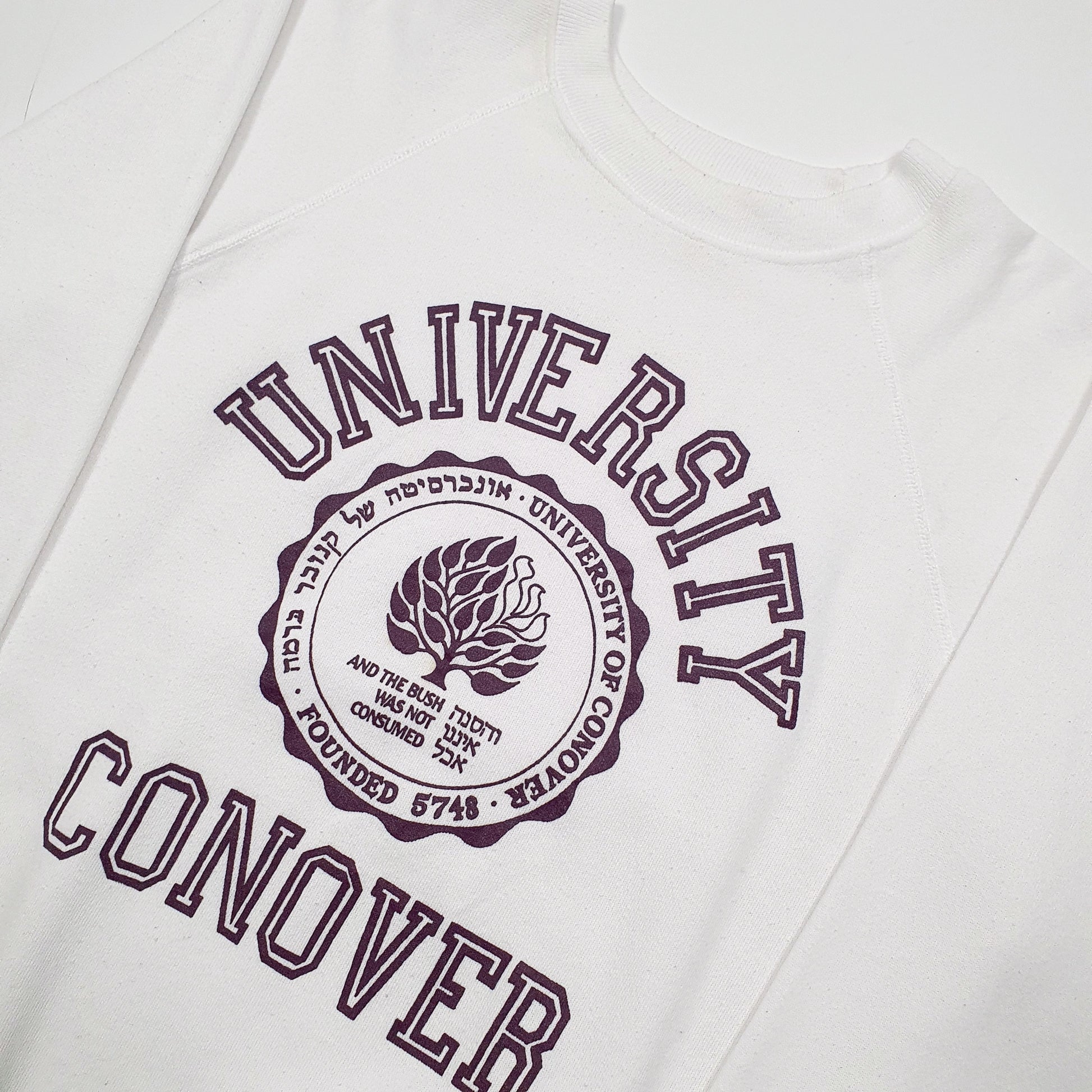 Hanes Conover Crewneck M White