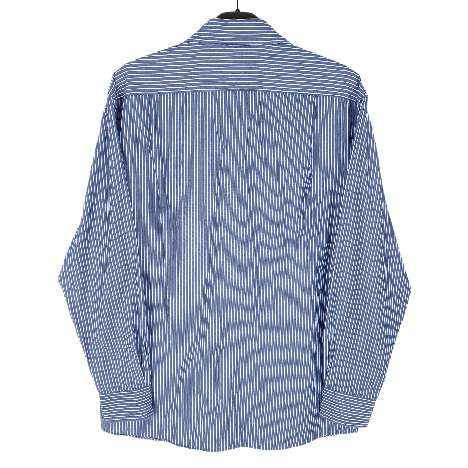 Tommy Hilfiger Long Sleeve Regular Fit Striped Shirt Blue