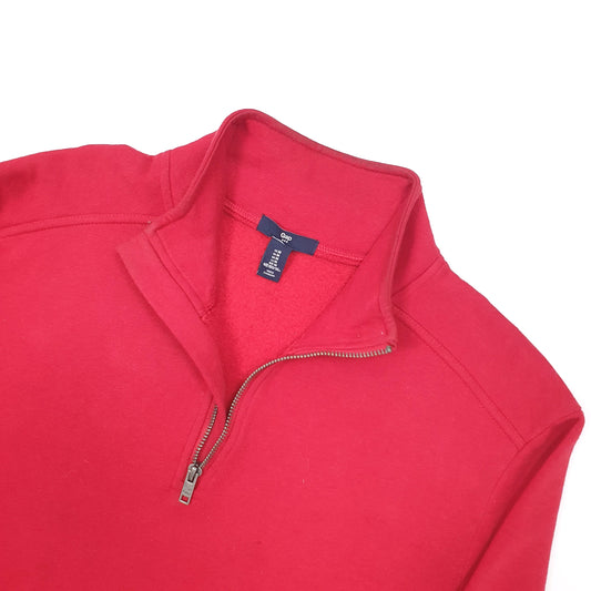 GAP Quarter Zip M Red