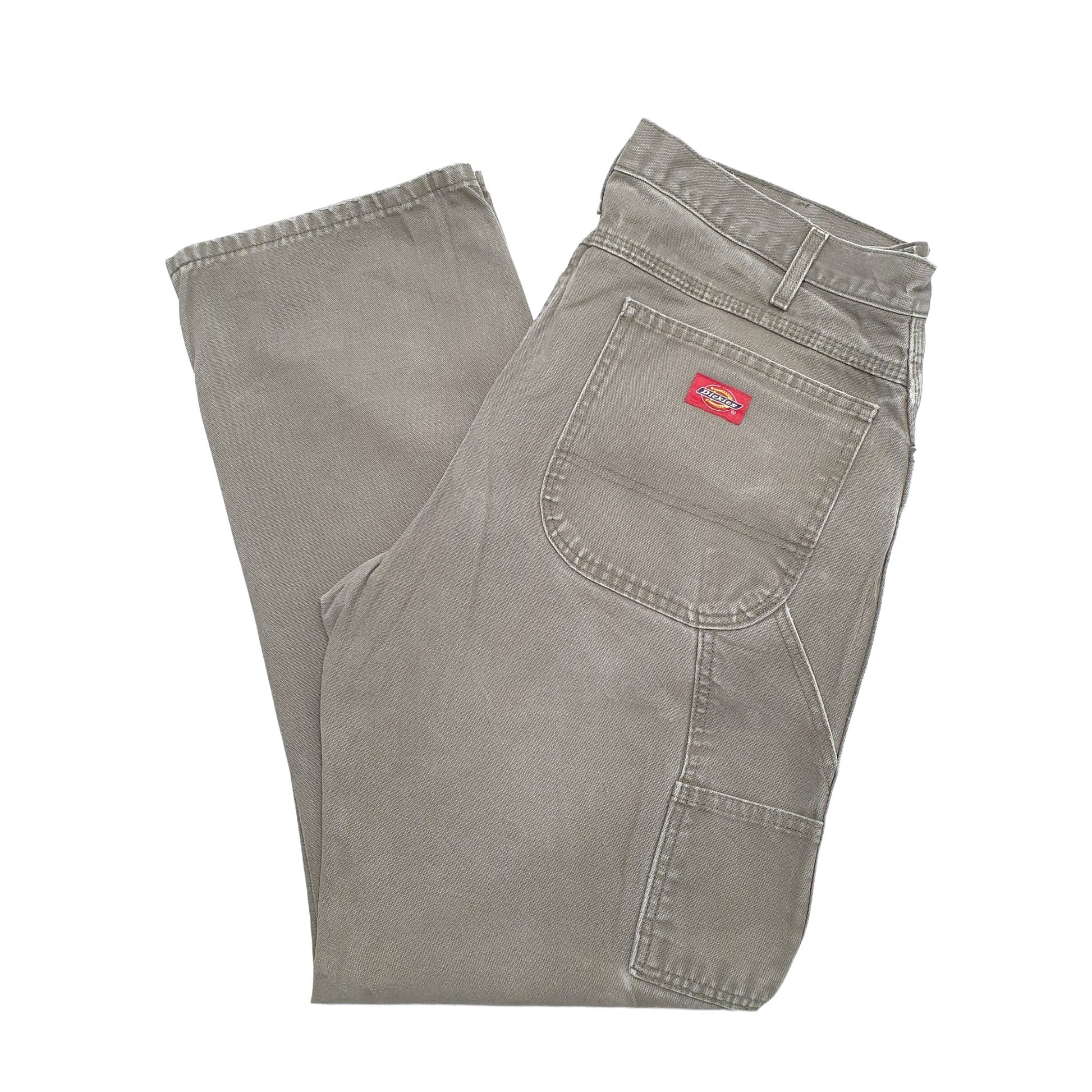 Mens Khaki Dickies  Carpenter Trousers