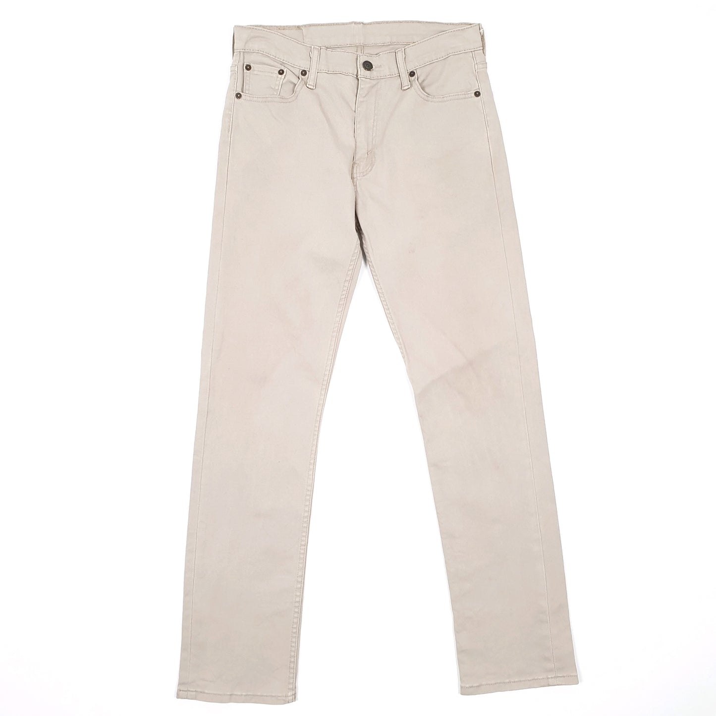 Levis 513 Slim Fit Jeans W30 L31 Beige