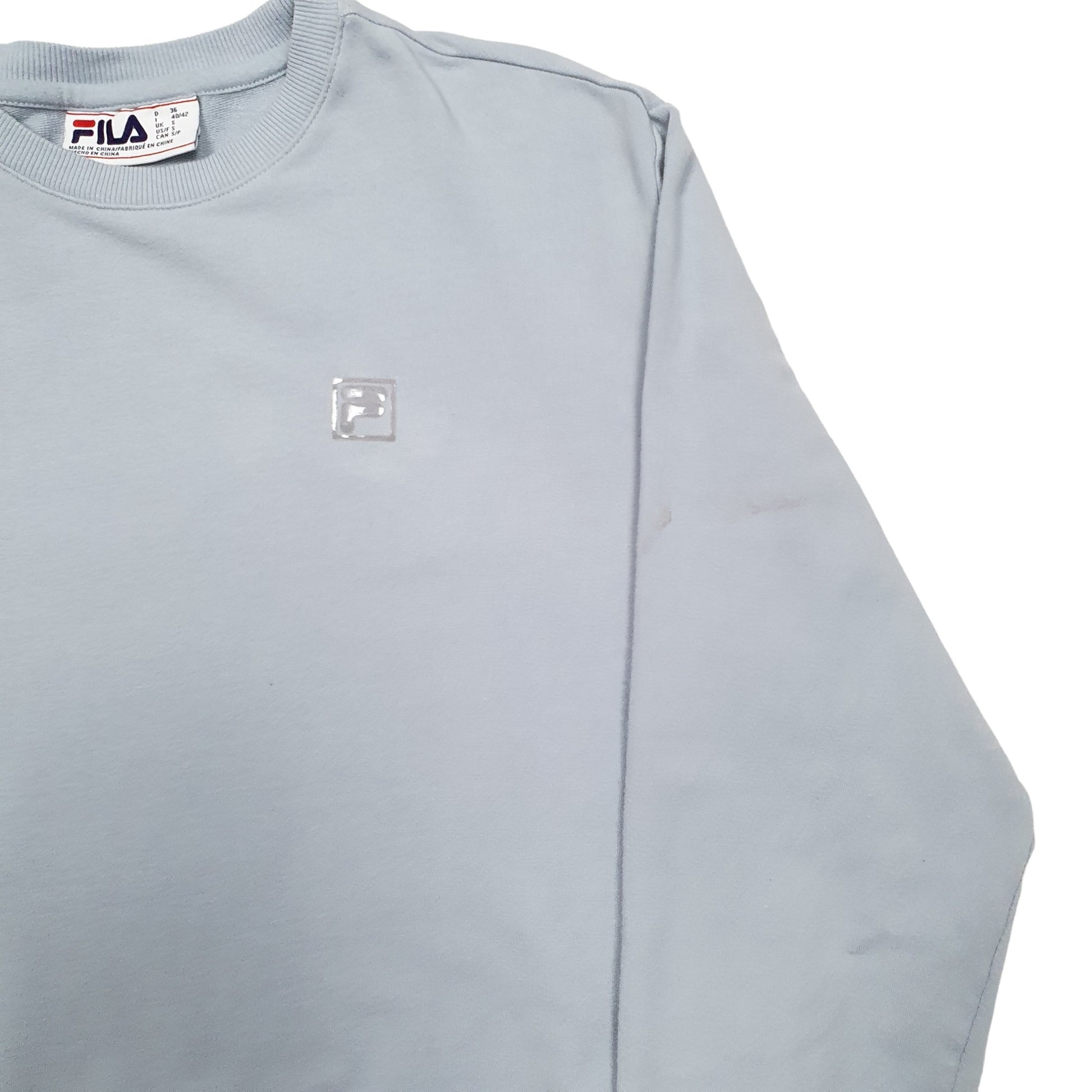 Mens Bl Fila  Crewneck Jumper