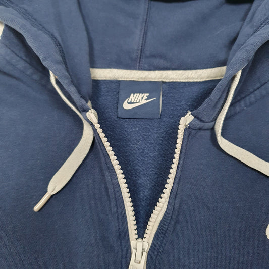 Mens Navy Nike Hoodie Full Zip Jumper