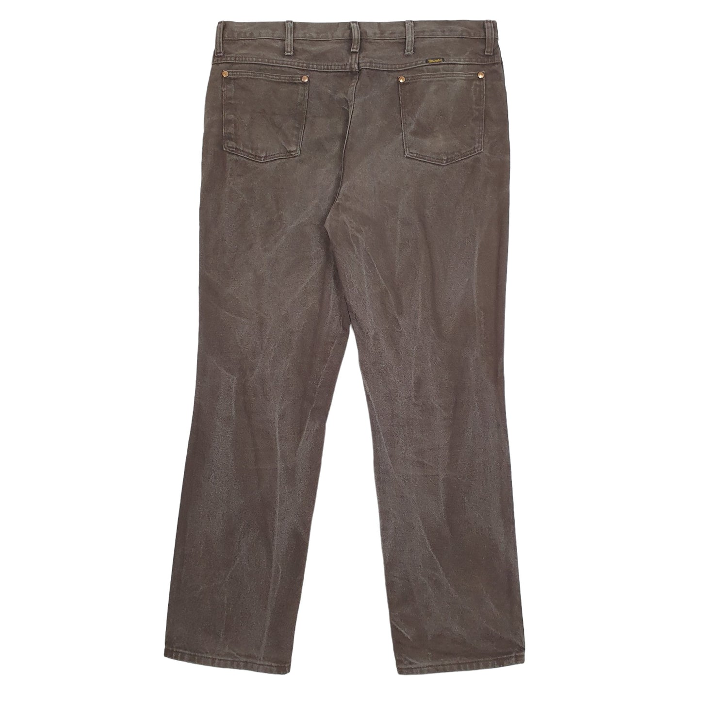 Wrangler Regular Straight Fit Jeans W38 L32 Brown