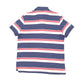 Mens Navy Tommy Hilfiger Striped Stretch Short Sleeve Polo Shirt