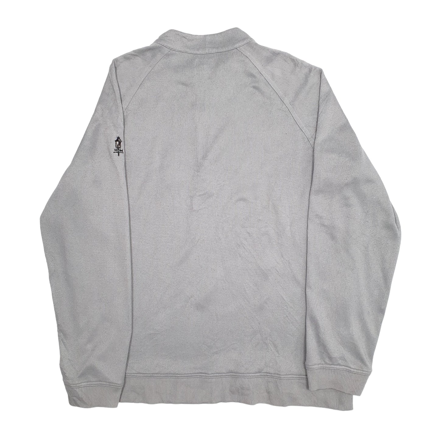 Mens Grey Adidas  Quarter Zip Jumper