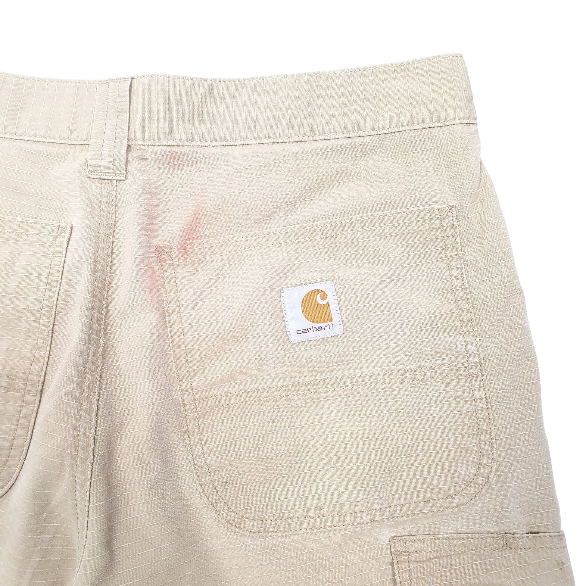 Mens Beige Carhartt Ripstop Cargo Shorts