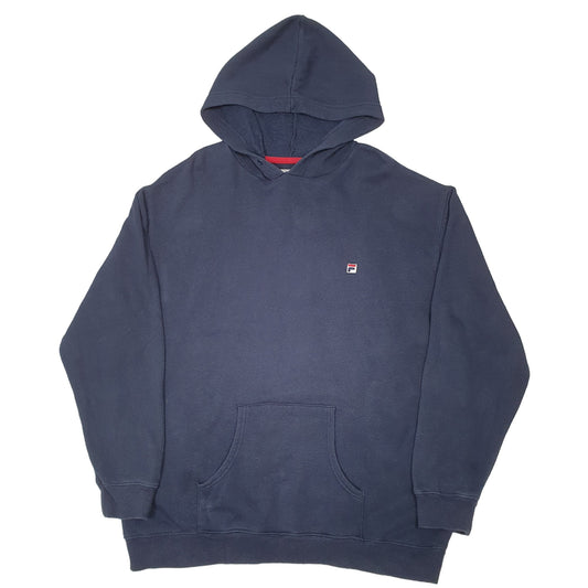 Mens Navy Fila Hoodie Jumper