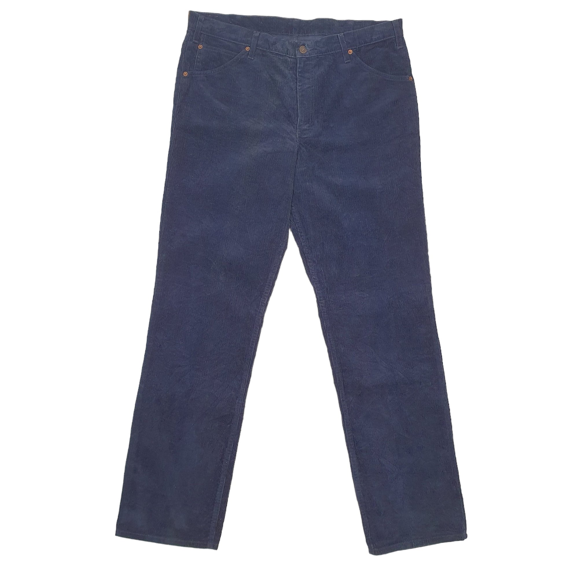 Mens Navy Levis 643 Corduroy Trousers