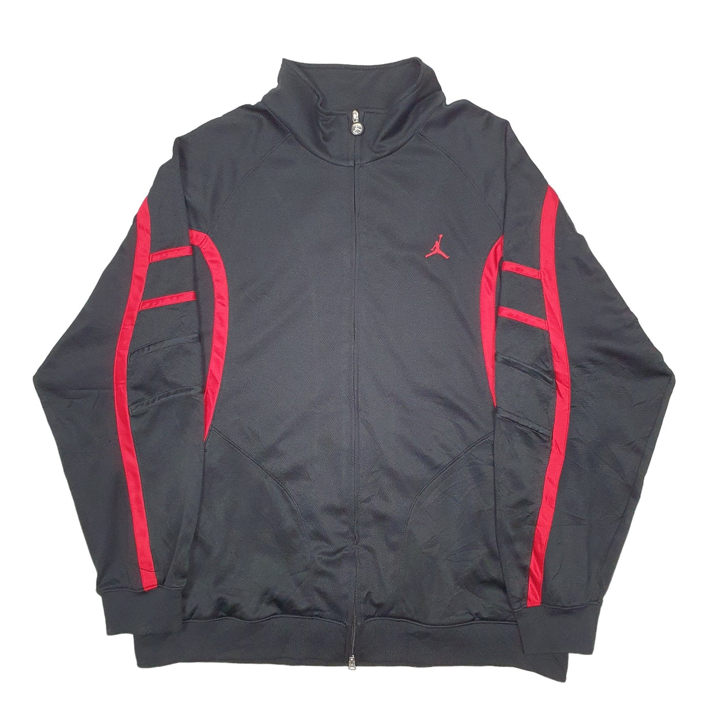 Mens Black Nike Jordan Jordan Jumpman 23 Chicago Bulls Basketball Full Zip Jumper