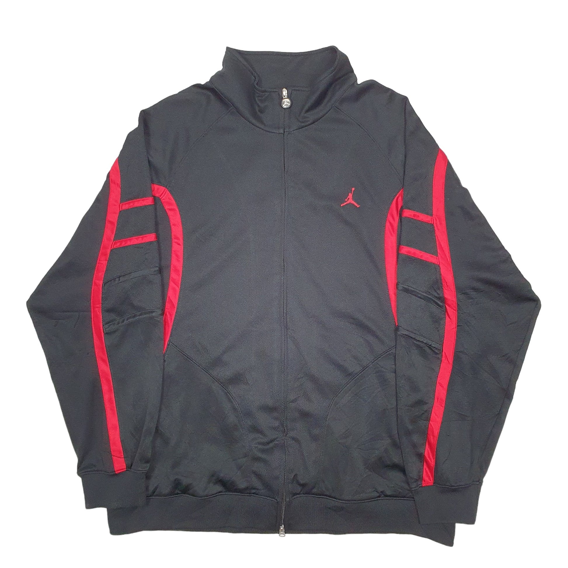 Mens Black Nike Jordan Jordan Jumpman 23 Chicago Bulls Basketball Full Zip Jumper