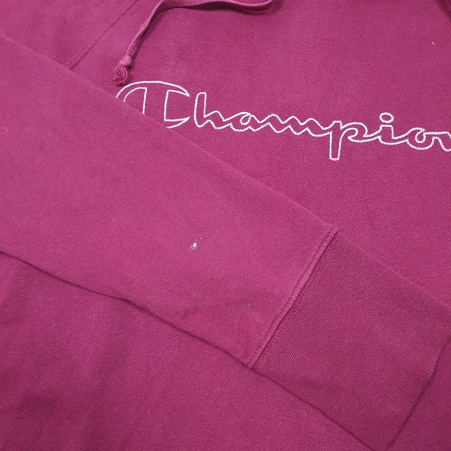Womens Burgundy Champion  Hoodie Jumper
