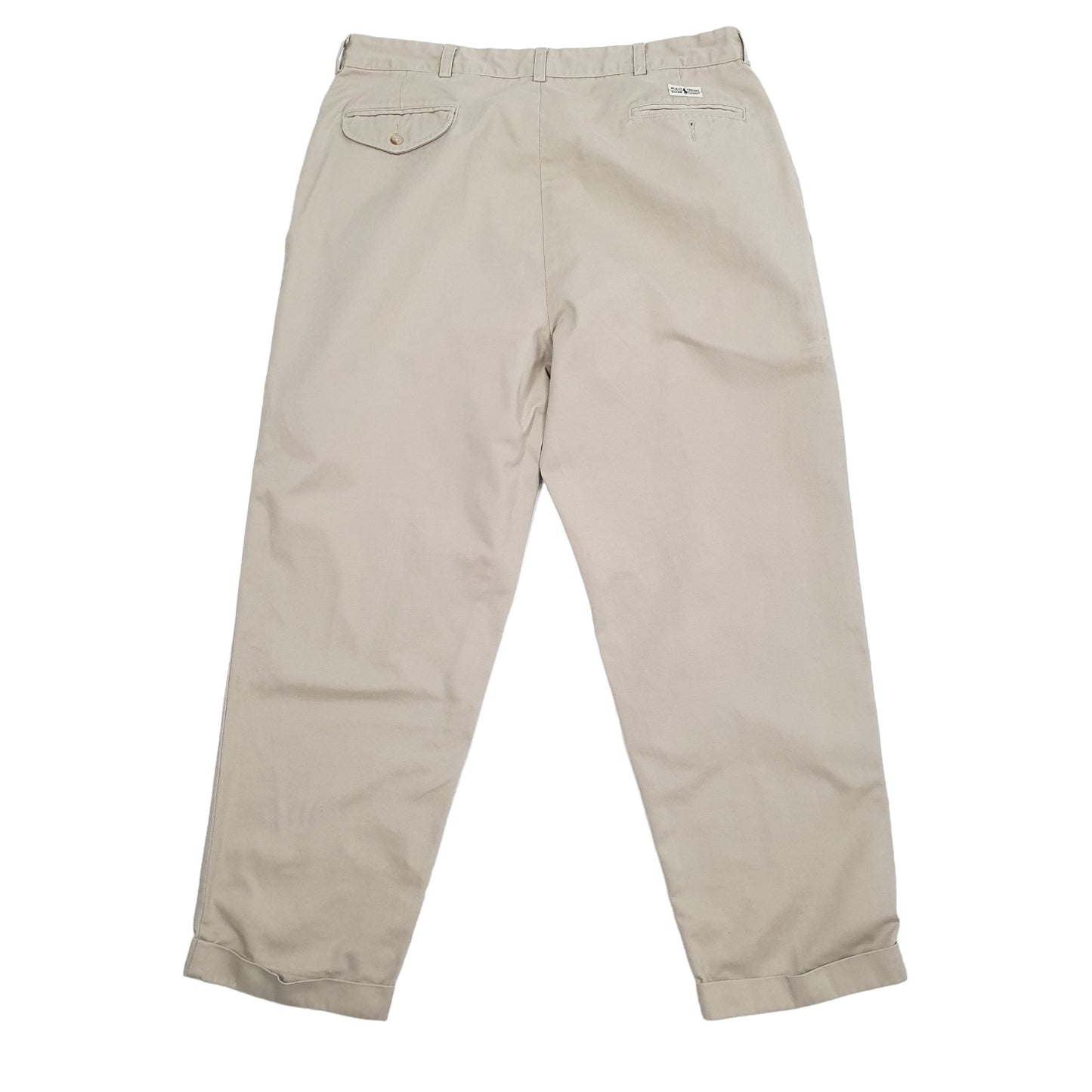 Mens Polo Ralph Lauren Beige Chino Trousers W38 L30 Beige