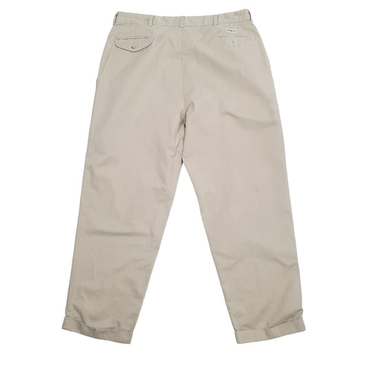 Mens Polo Ralph Lauren Beige Chino Trousers W38 L30 Beige