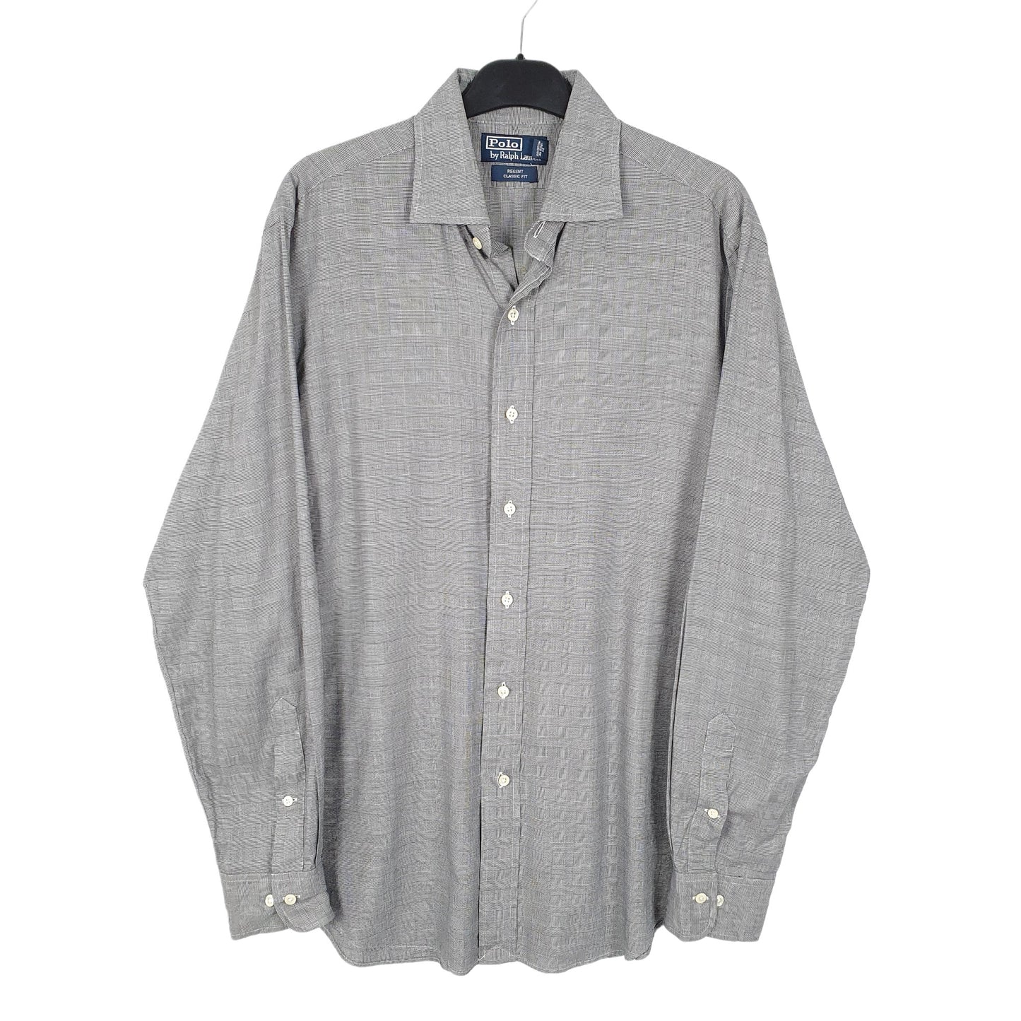 Ralph Lauren Long Sleeve Regular Fit Check Shirt Grey