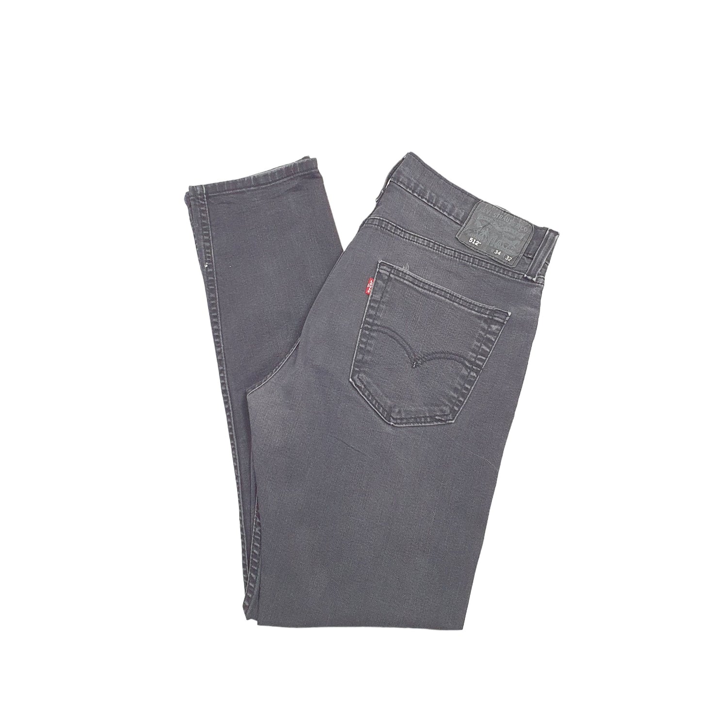 Levis 512 Slim Fit Jeans W34 L30 Black