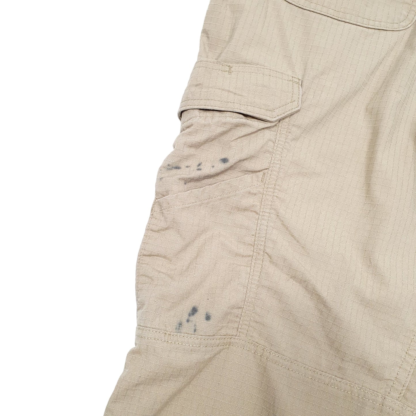 Mens Beige Carhartt Ripstop Relaxed Cargo Trousers