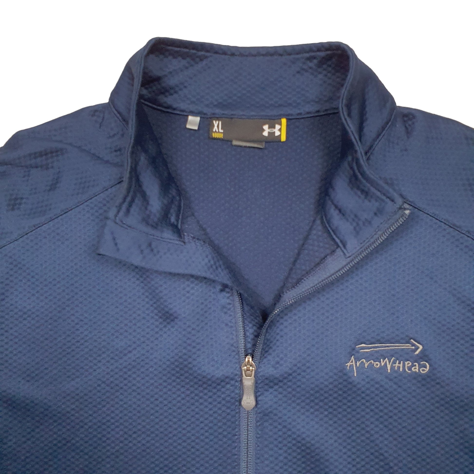 Mens Blue Under Armour  Quarter Zip Jumper