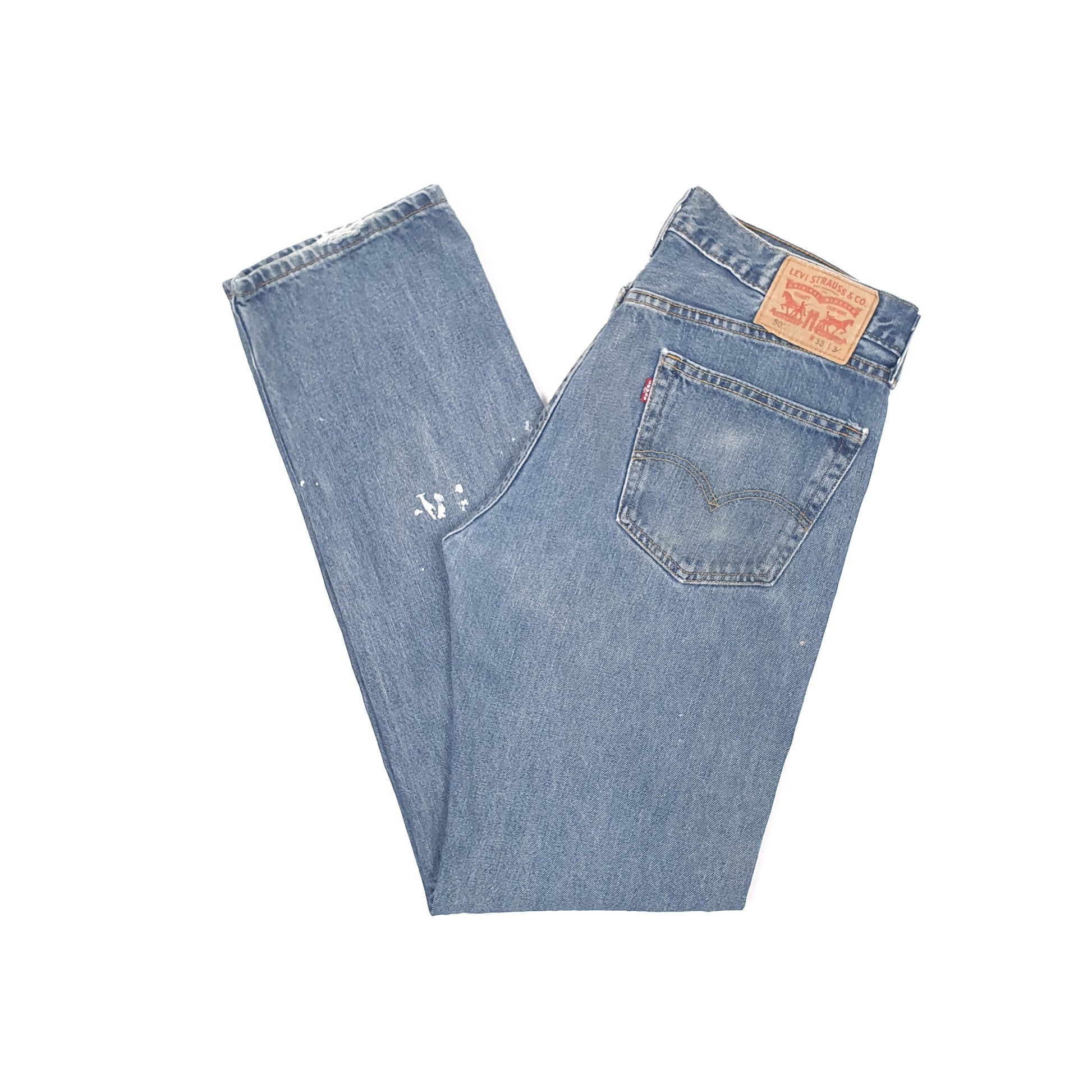 Levis 505 Regular Fit Jeans W33 L34 Blue