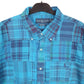 Ralph Lauren Short Sleeve Custom Fit Check Shirt Blue