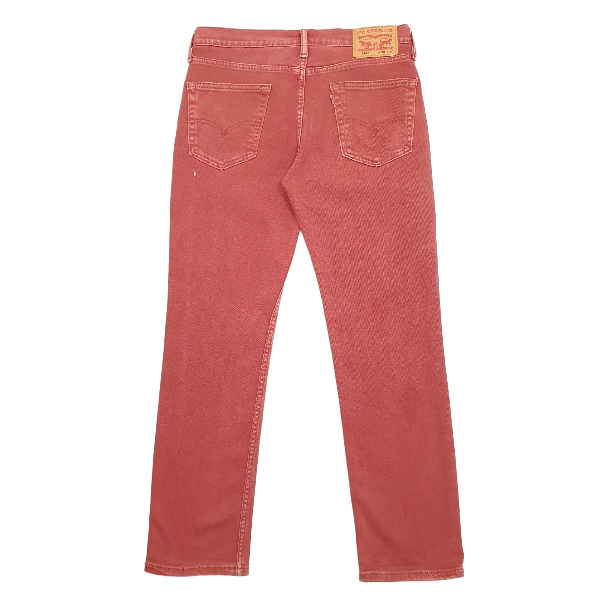 Levis 514 Straight Fit Jeans W31 L30 Red