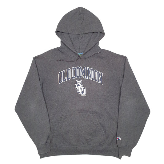 Mens Grey Champion Old Dominion USA College Hoodie Jumper