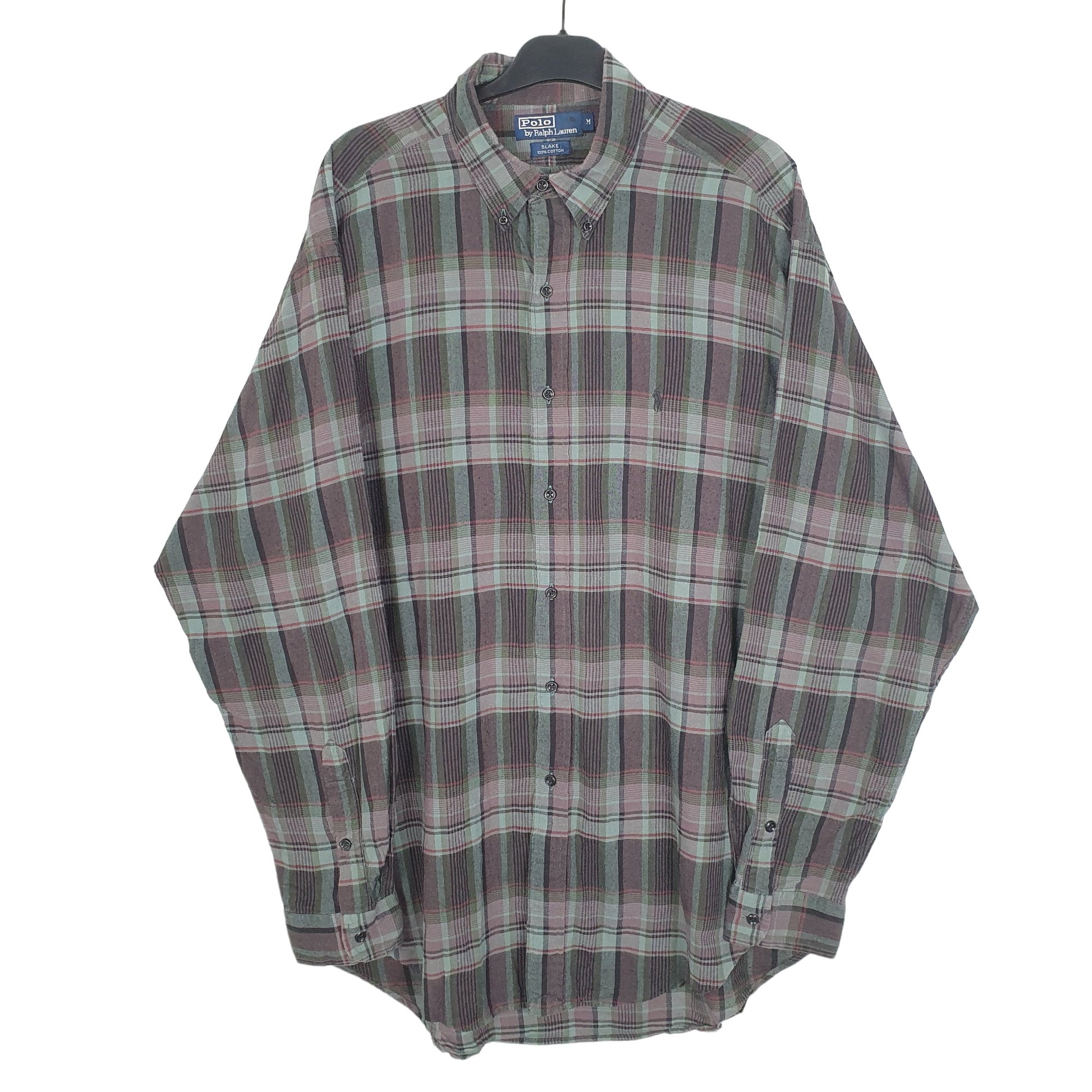 Ralph Lauren Long Sleeve Blake Fit Check Shirt Green