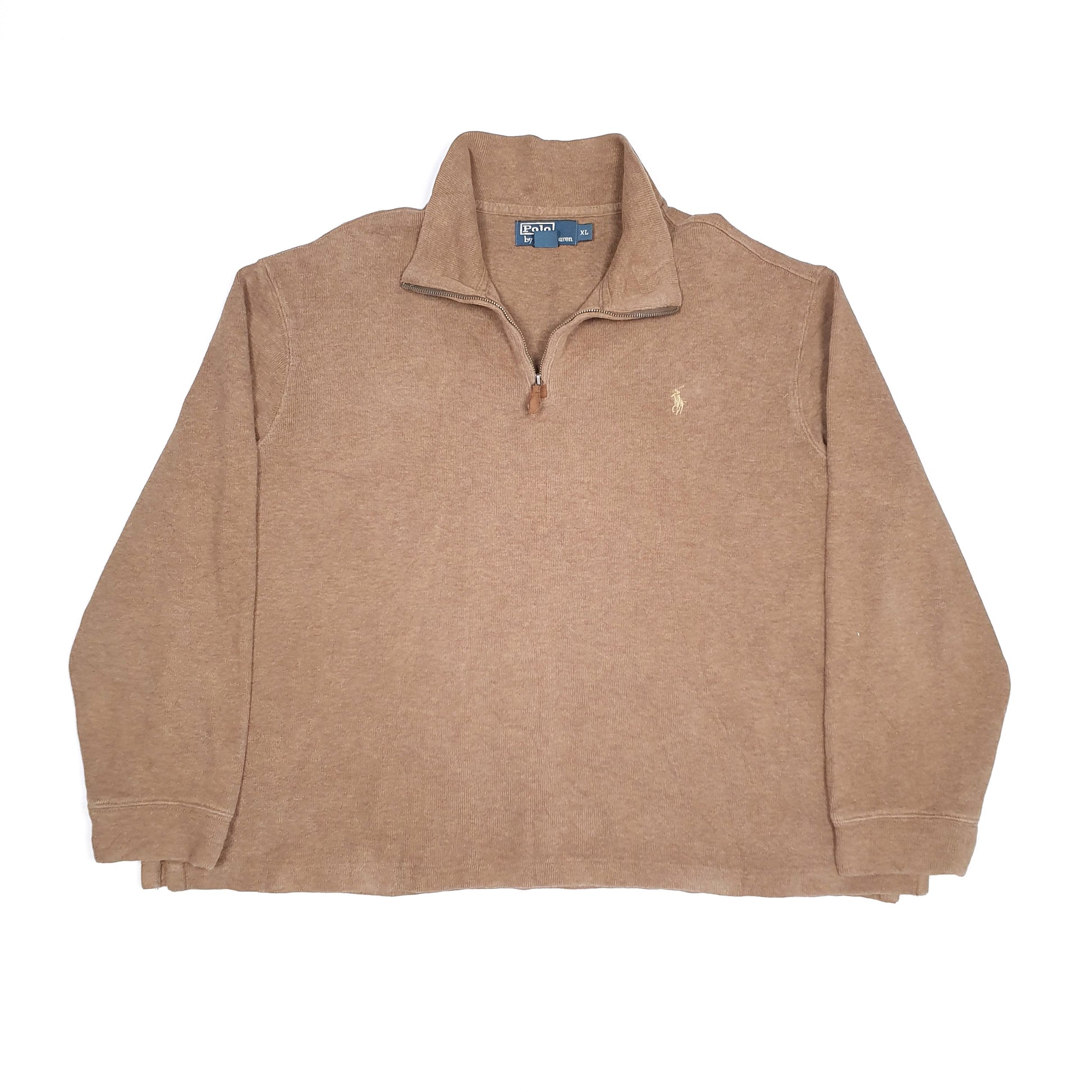 Brown Polo Ralph Lauren Quarter Zip Jumper