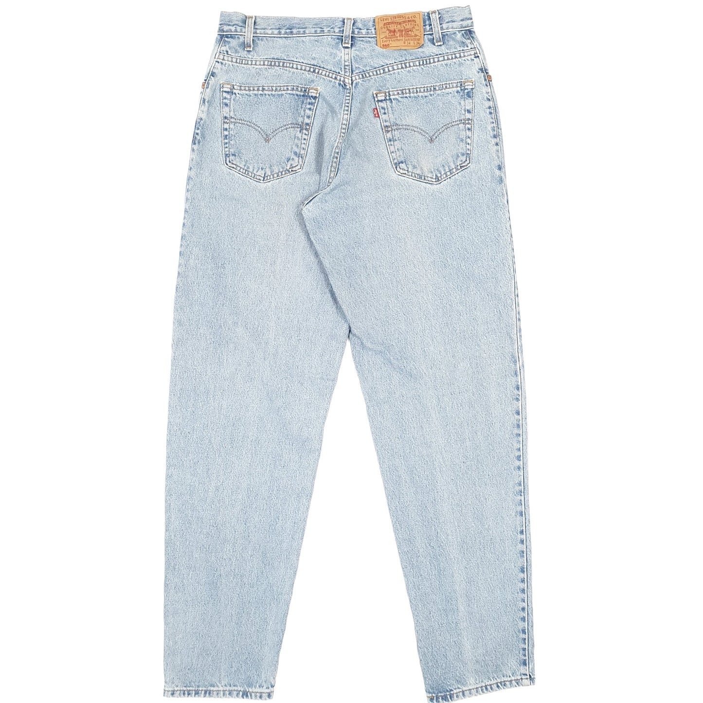 Levis 560 Loose Fit Vintage Tapered Jeans W34 L34 Blue