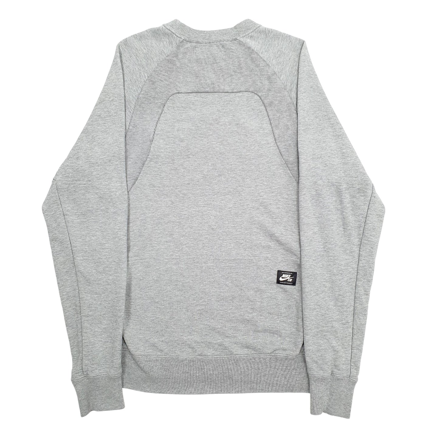 Mens Grey Nike Skateboarding Spellout Crewneck Jumper