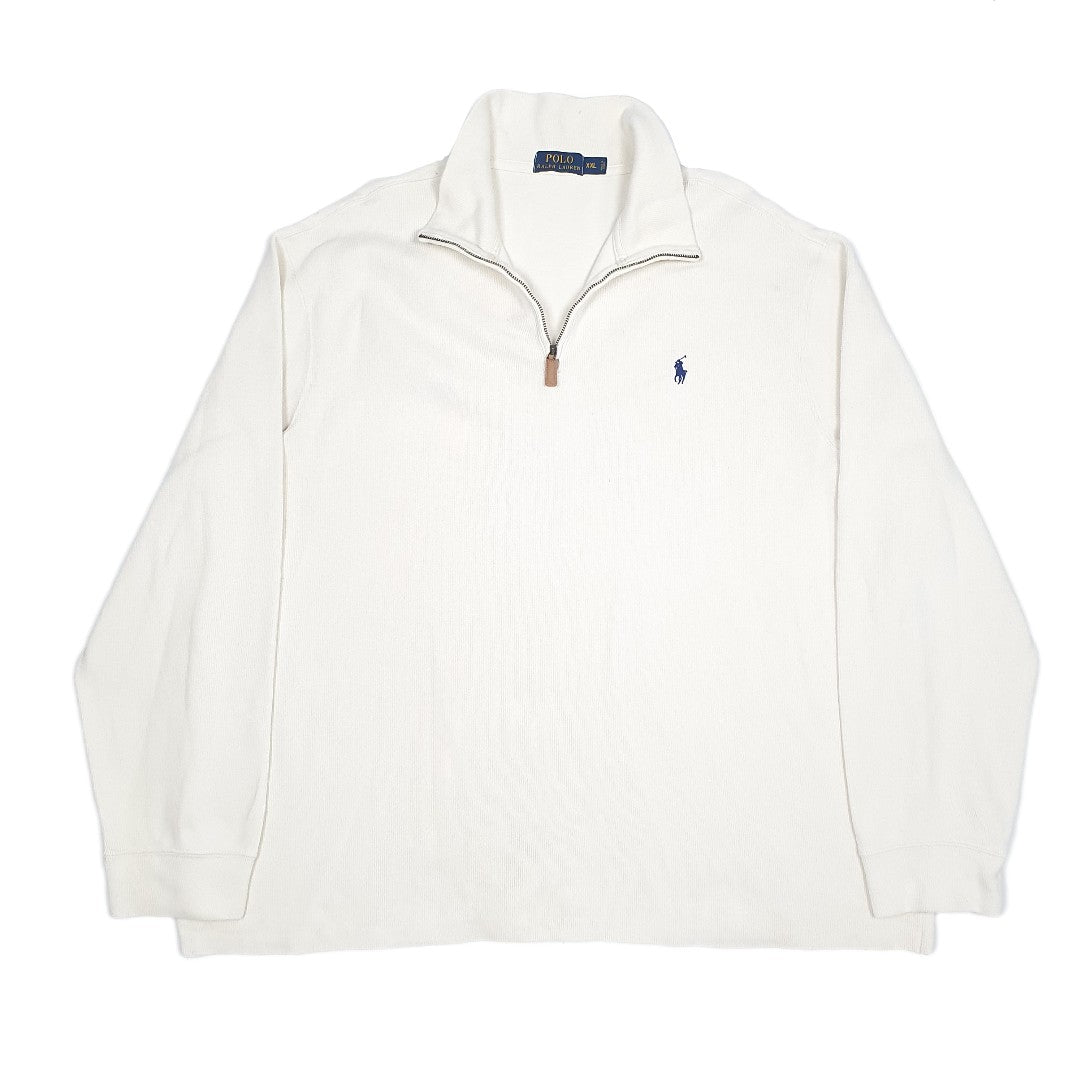 Cream Polo Ralph Lauren Quarter Zip Jumper