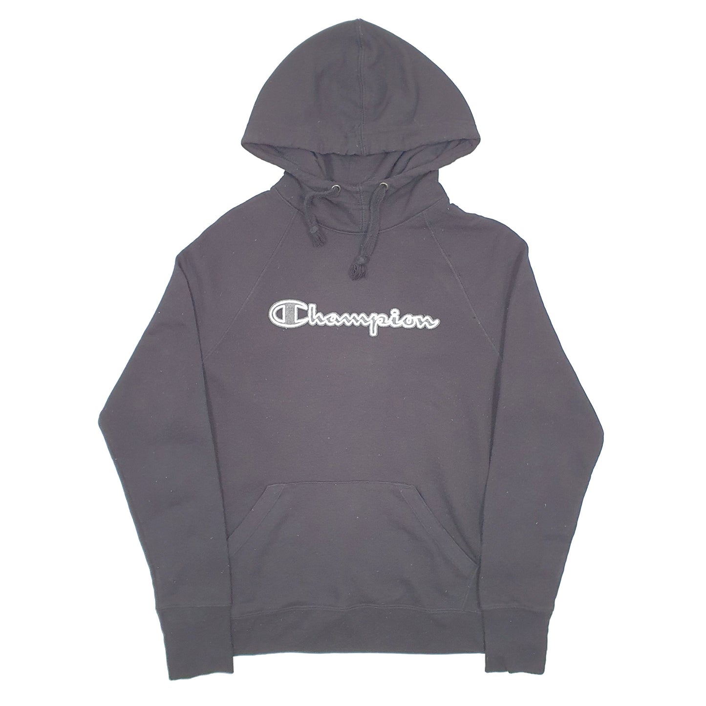 Champion Spellout Hoodie S Black