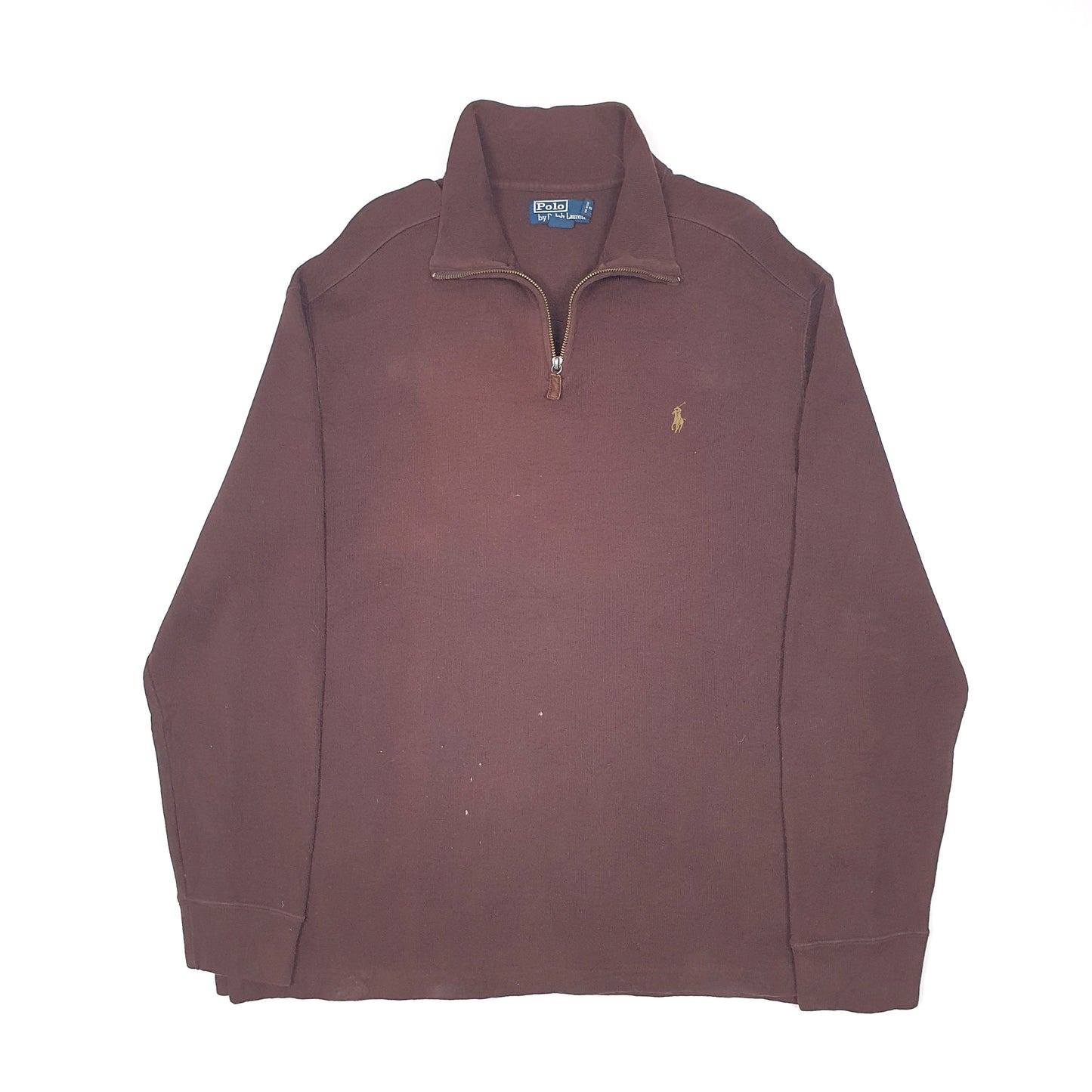 Polo Ralph Lauren Quarter Zip L Brown