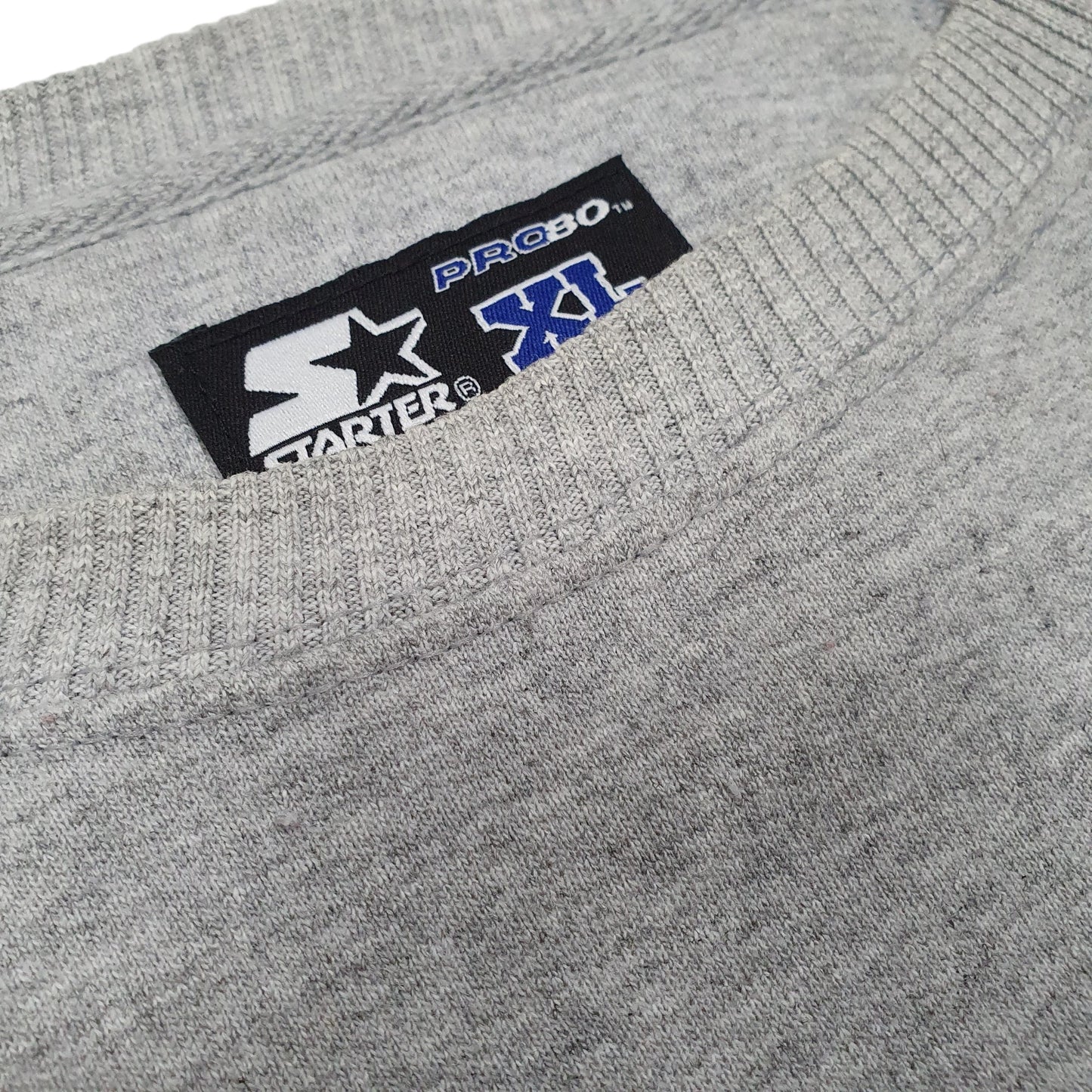 Mens Grey Starter Pro 80 Heavyweight Crewneck Jumper