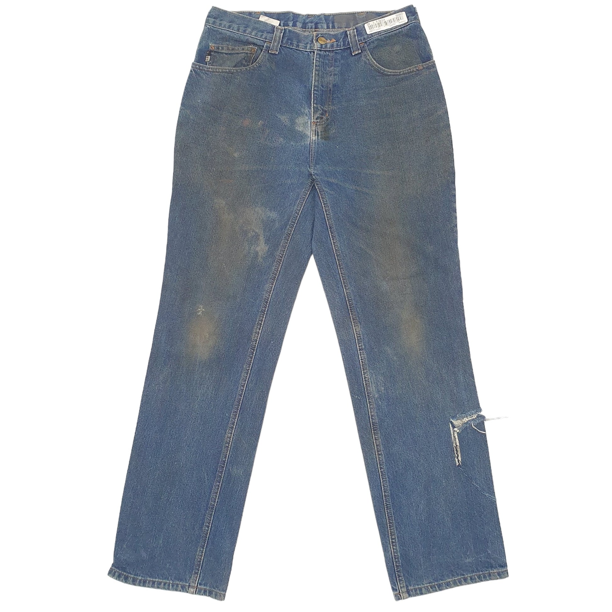 Mens Blue Carhartt Flame Resistant Casual JeansW32 L32