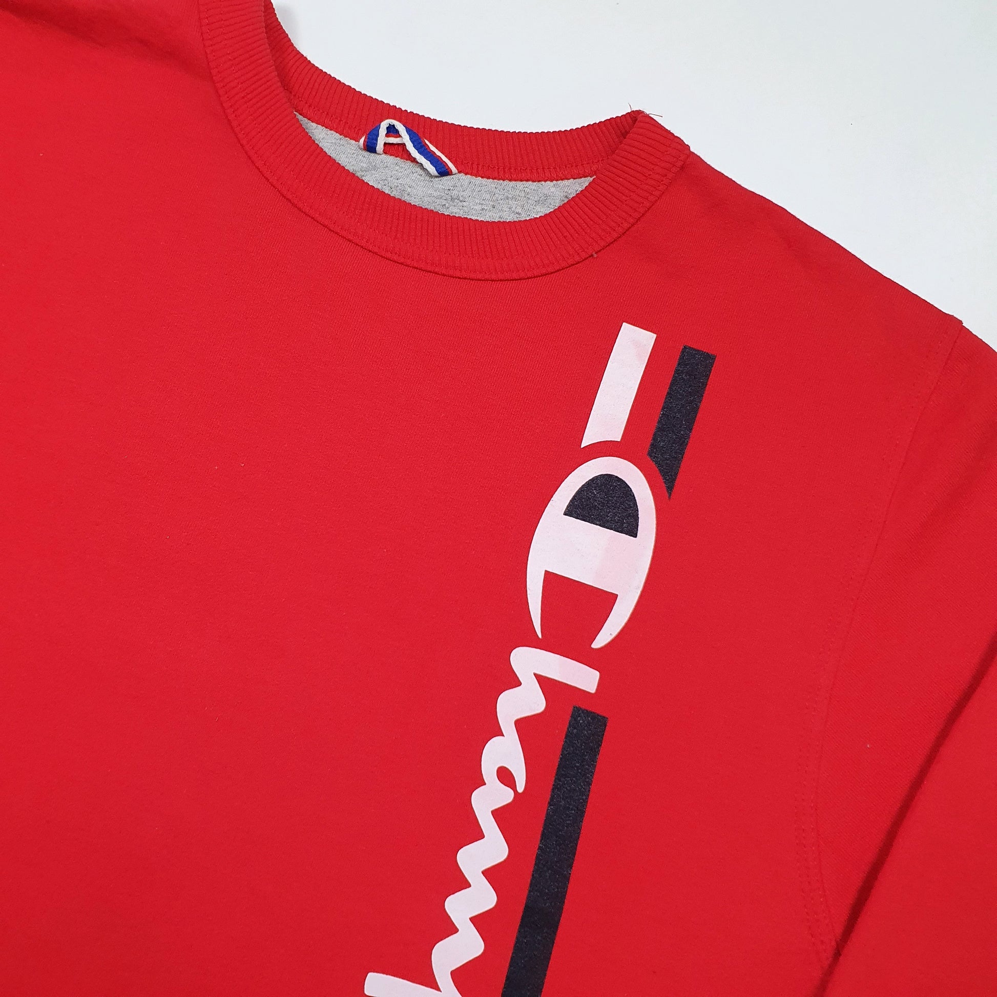 Champion Spellout Crewneck Red