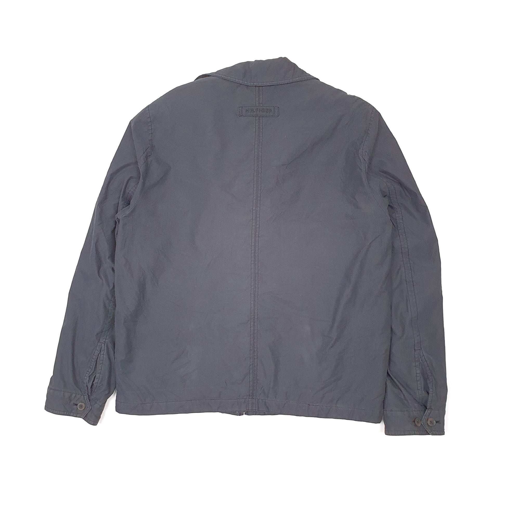 Mens Black Tommy Hilfiger Bomber Harrington Jacket Coat