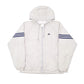 Mens Grey Adidas Vintage Hoodie Windbreaker Coat