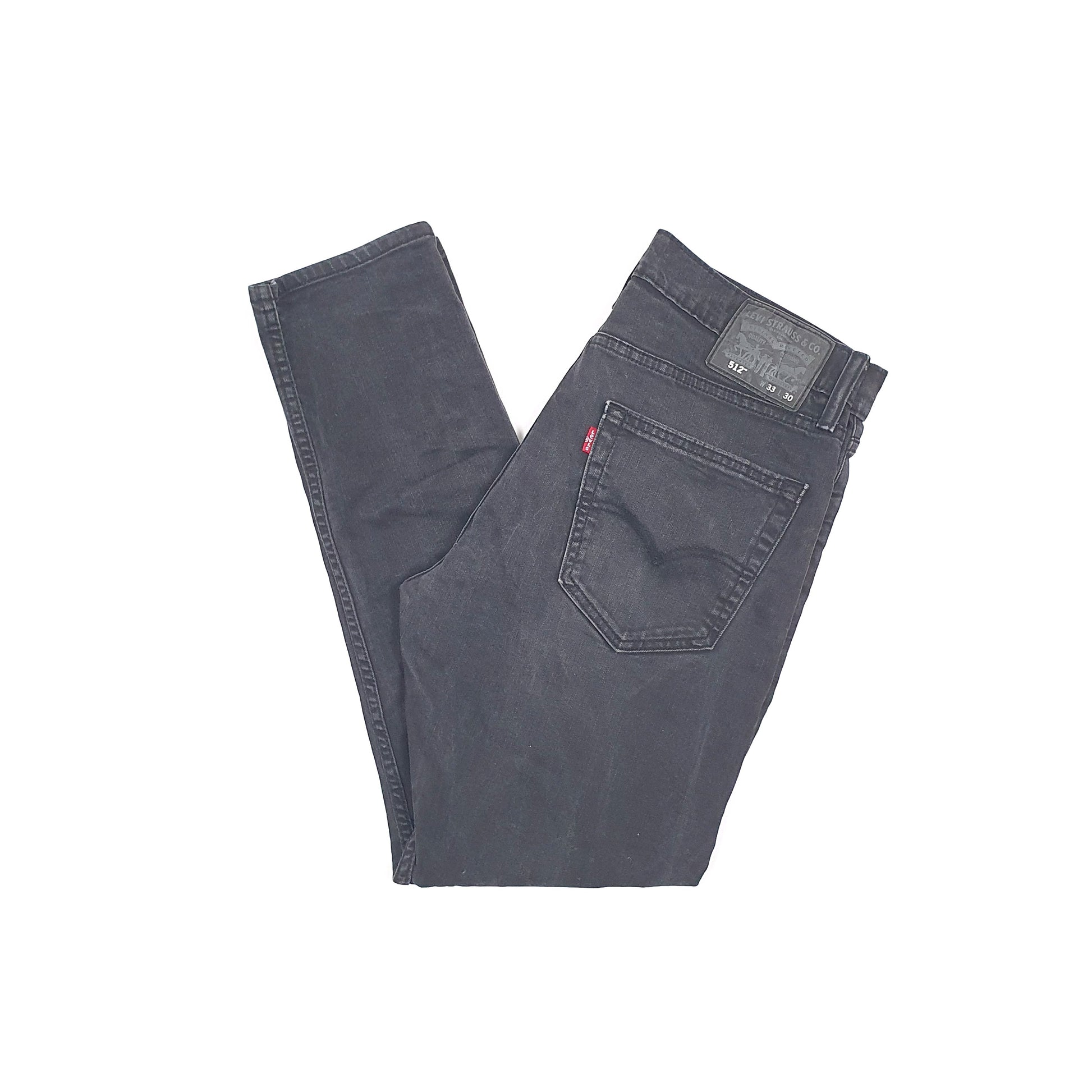 Levis 512 Slim Fit Jeans W33 L29 Black