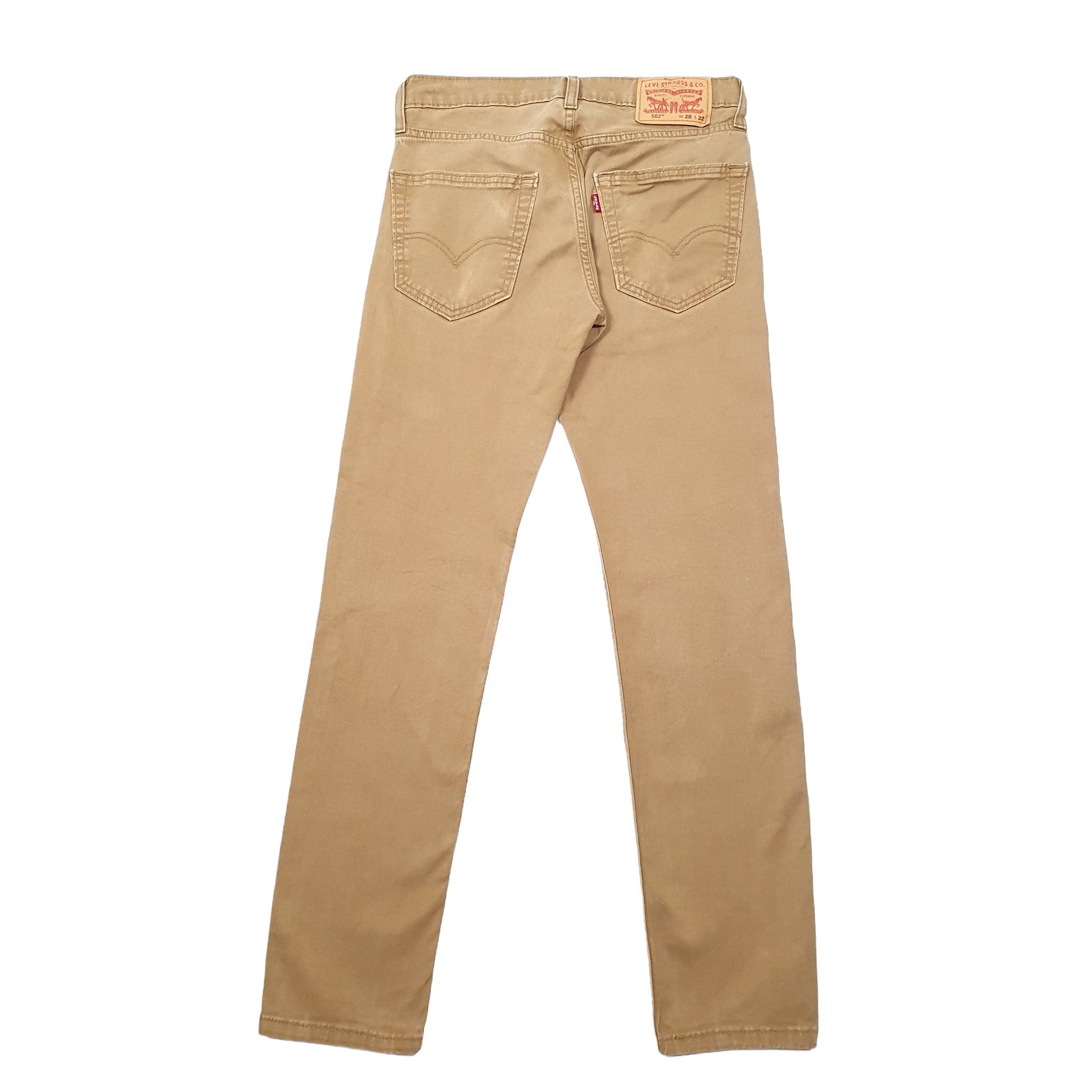 Levis 502 Regular Fit Jeans W28 L29 Khaki