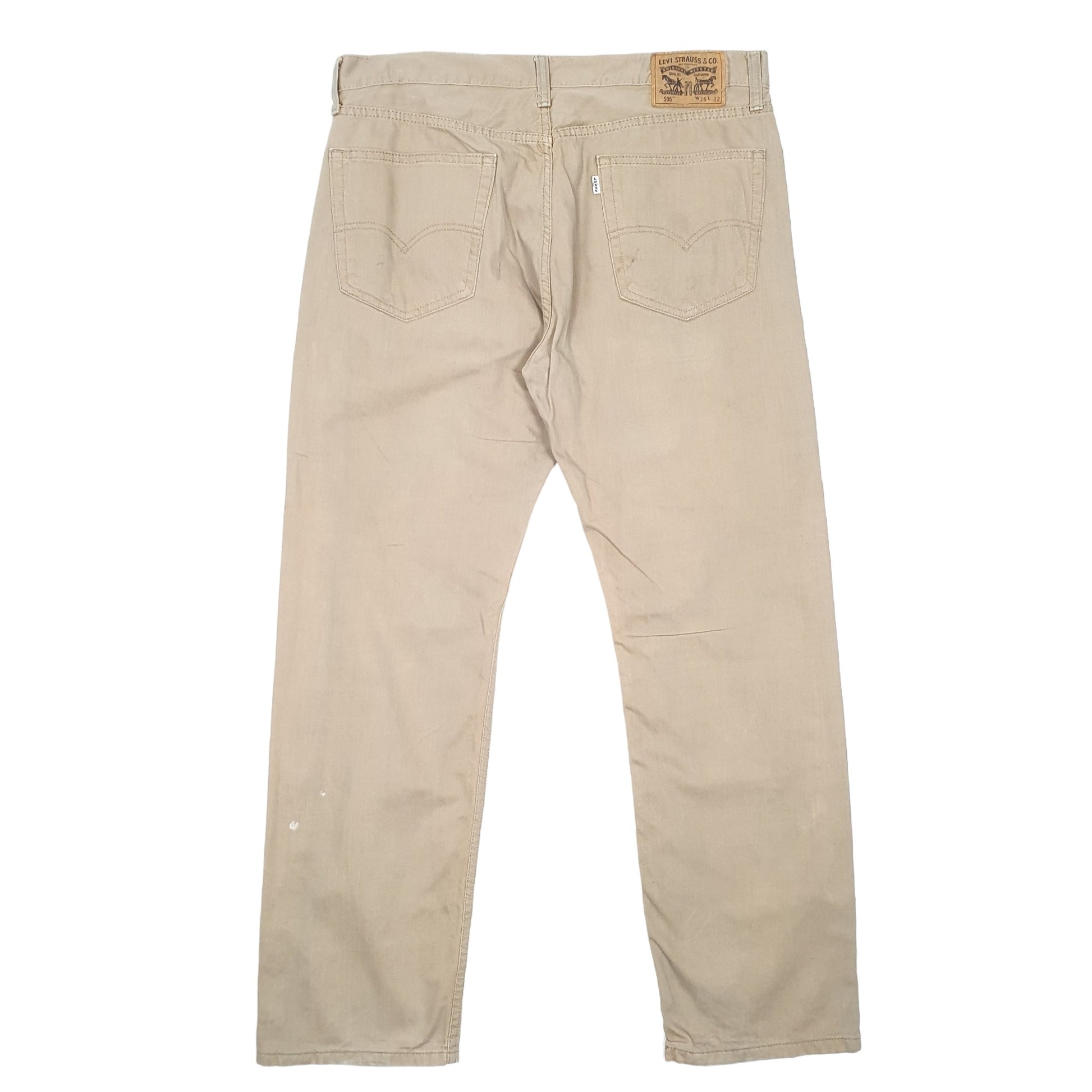 Mens Beige Levis  505 JeansW36 L32