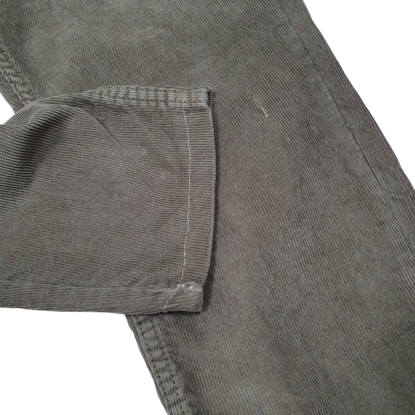 Mens Khaki Levis 514 Straight Corduroy Trousers