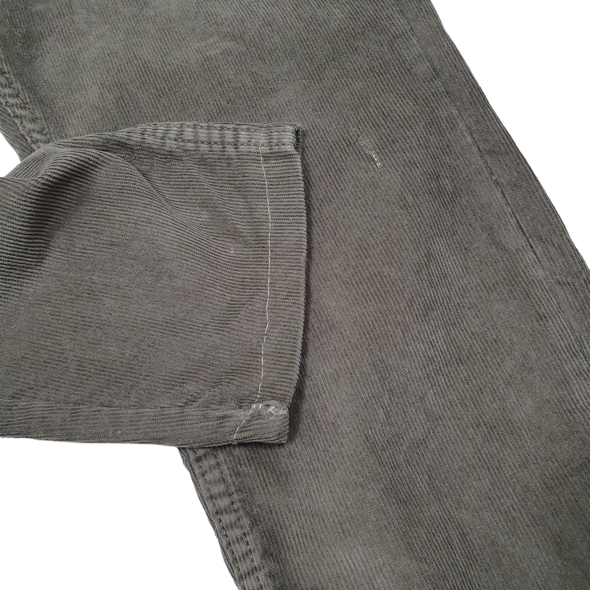 Mens Khaki Levis 514 Straight Corduroy Trousers