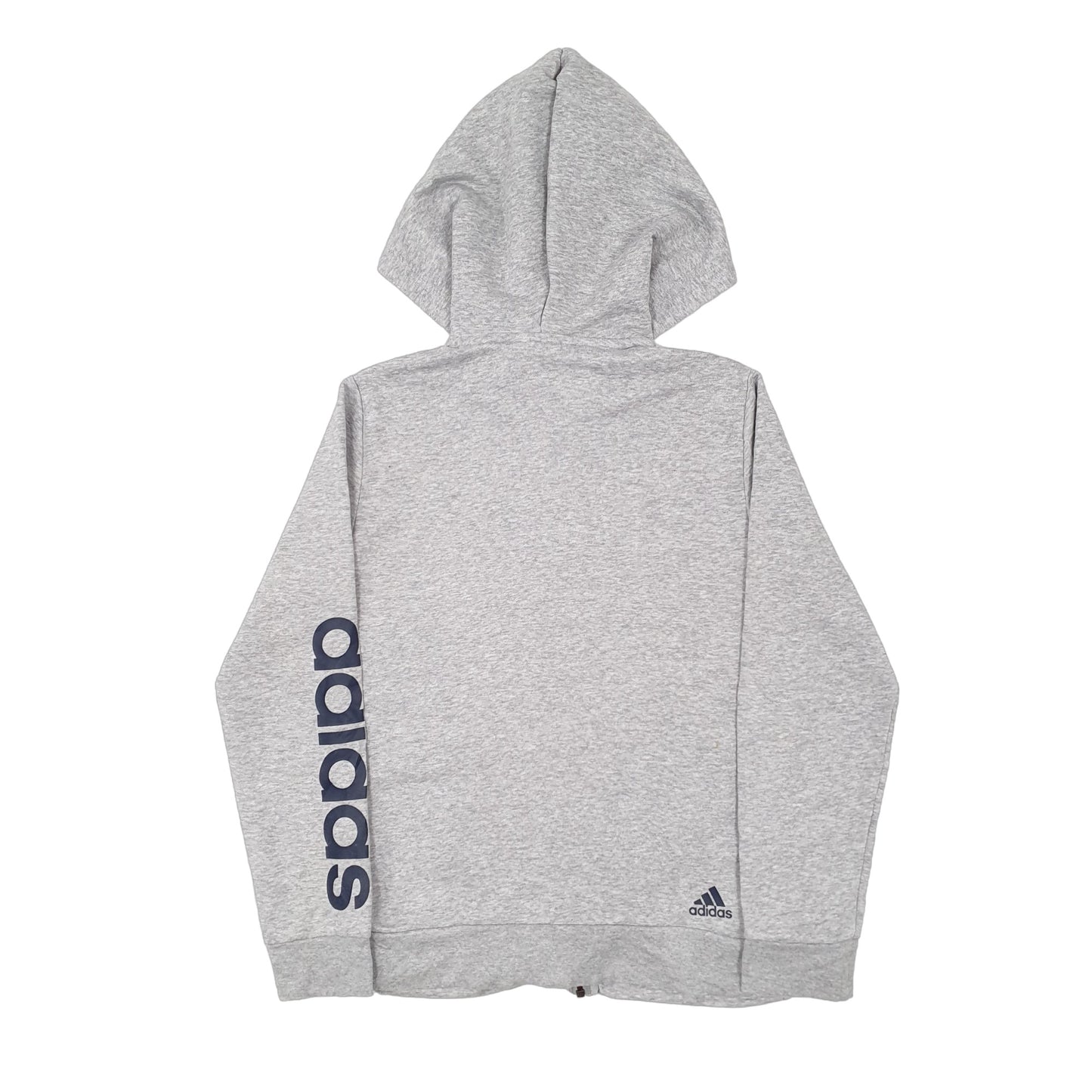 Womens Grey Adidas Hoodie Full Zip Jumper